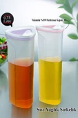 GRİMOR Life 1 Adet Plastik Ölçekli Pratik Yağdanlık Sıvı Yağlık Sirkelik Sos Şişesi 750ml - 2
