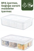 GRİMOR Life 7 Parça Sızdırmaz Hava Almaz Saklama Kabı Seti-kahvaltı Beslenme Kabı-derin Dondurucu Ve Mikrodalga - 6