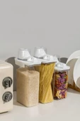 GRİMOR Life 2 Li Sızdırmaz Depolama Sıvı Toz Deterjan Erzak Saklama Kutusu- Ölçekli Kap 1800 ML 2300 ML - 6