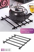 GRİMOR Life Paslanmaz Yanmaz Siyah Metal Kare Nihale - 1