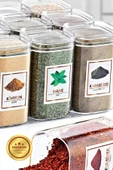 GRİMOR Life 21 Li Renkli Resimli Varak Yaldızlı Suya Dayanıklı Baharat Etiketi Sticker - 3