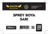 30 Adet (1 Koli) Sprey Boya Sarı 200 Ml. - 3