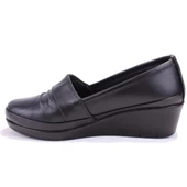 Dagoster DZA32-244 Siyah Ortopedik Günlük Deri Kadın Ayakkabı thumbnail 3