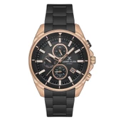 Daniel Klein DK.1.10555.3 Siyah Rose Fonksiyonlu Çelik Kordonlu Fosforlu Erkek Kol Saati - 1