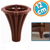 Mobilya Kanepe Koltuk Konsol Tv Ünitesi Baza Ayağı Orta Sehpası Ayak Ayakları 12 cm Kahve thumbnail 1