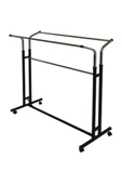 Vitrin Raf Tekerlekli Çift Taraflı Stand Askılık (eşek) Orta Stant - 2