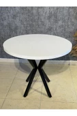 90 Cm Yuvarlak Yemek Masası Mutfak Masası 90 Cm TAPLA: DÜZ BEYAZ - 7