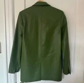 Zara Suni Deri Haki Ceket - 2