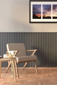 Boyalı Ihlamur Yeşili Dekoratif Duvar Paneli 54 X 105 Cm - 1