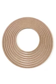 8'li Ham Mdf, 8mm Kalınlık, 30 Cm Kasnak, Boyanabilir Vidasız Kasnak, Makrome Halkası, Düş Kapanı - 2