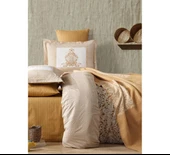 İyi Geceler İstanbul Dream Winter Çift Kişilik Battaniyeli Hardal Nevresim Takımı - 3
