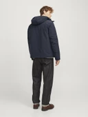 JACK JONES Erkek Su Geçirmez Kapüşonlu Mont 12258405 thumbnail 3