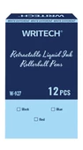 WRITECH W-927 BASMALI ROLLER 0,5MM KALEM MAVİ - 12'Lİ KUTU - 4