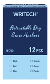 WRITECH W-709 BASMALI TAHTA KALEM MAVİ - 12'Lİ KUTU thumbnail 3