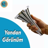 Mobilya Kanepe Koltuk Konsol Tv Ünitesi Baza Ayağı Orta Sehpası Ayak Ayakları 16 cm Krom - 9