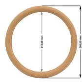 Oto Geçme Direksiyon Kılıfı Desenli Suni Deri Bej Renk TEQ-012BE - 3