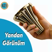 Mobilya Kanepe Koltuk Konsol Tv Ünitesi Baza Ayağı Orta Sehpası Ayak Ayakları 12 cm Altın - 7