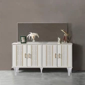 Mobilya Kanepe Koltuk Konsol Tv Ünitesi Baza Ayağı Orta Sehpası Ayak Ayakları 16 cm Beyaz thumbnail 9