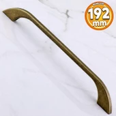 Meriç 192 mm - 19.2 cm Eskitme Antik Sarı Metal Mobilya Mutfak Dolabı Dolap Kulpu Kulbu Kulpları - 1