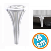 Mobilya Kanepe Koltuk Konsol Tv Ünitesi Baza Ayağı Orta Sehpası Ayak Ayakları 16 cm Beyaz thumbnail 1