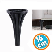 Konsol Mobilya Kanepe Koltuk Tv Ünitesi Baza Ayağı Orta Sehpası Ayak Ayakları 16 cm Siyah thumbnail 1