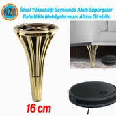 Mobilya Konsol Kanepe Koltuk Tv Ünitesi Baza Ayağı Orta Sehpası Ayakları 16 cm Gold Altın thumbnail 6