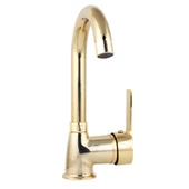 FKN Altın Duş Takımı Banyo Bataryası Lavabo Bataryası Lavabo Yüzüğü ve Süzgeci thumbnail 3