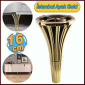 Mobilya Konsol Kanepe Koltuk Tv Ünitesi Baza Ayağı Orta Sehpası Ayakları 16 cm Gold Altın thumbnail 3