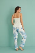 Gd Goldoremi 14401-4 Kadın Termal Kumaş 3'lü Sabahlıklı Pijama Takım - 7