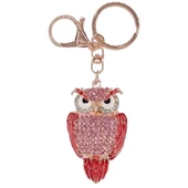 Kristal Taşlı Pembe Baykuş Anahtarlık No.3 thumbnail 1