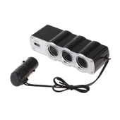 Kablolu 12V Çakmaklık Çoğaltıcı ve 5V Usb Soket Çoğaltıcı PMX-1233 - 2