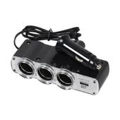 Kablolu 12V Çakmaklık Çoğaltıcı ve 5V Usb Soket Çoğaltıcı PMX-1233 - 4