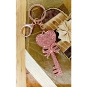 Kristal Taşlı Pembe Anahtar Anahtarlık No.1 thumbnail 2