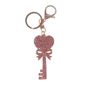 Kristal Taşlı Pembe Anahtar Anahtarlık No.1 thumbnail 5