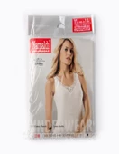 Namaldı Kadın Ribana Kalın Askılı Güpürlü Atlet 238 - 6 Adet   Beyaz XL thumbnail 2