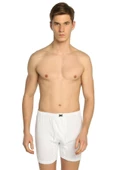 Tutku Erkek Penye Düğmeli Düz Renkli Boxer  0117 - 3 Adet  Beyaz L - 1