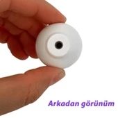 8 Adet Siyah Gül Desenli Beyaz Polimer Düğme Kulp Mantar Mobilya Mutfak Dolabı Çekmece Kulbu Kulpları - 4