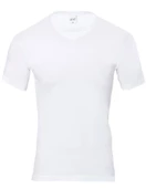 Anıt Erkek Ribana V Yaka Kısa Kol Fanila Atlet 1109 - 6 Adet   Beyaz L thumbnail 2