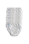 Berrak Erkek Çocuk Slip Külot 1550 - 12 Adet  Beyaz 6 No:8-9 Yaş - 1