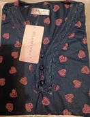 Pijamerry Kadın Dantel Yaka Bambu Uzun Kol Pijama Takımı 5209 - 1 Adet  XL Koyu Lacivert - 3