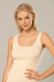 Erdem Kadın Ribana Kalın Askılı Atlet 2105 - 6 Adet  2XL Ten - 3