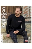 Aydoğan Erkek Süprem Uzun Kollu Pamuklu Pijama Takımı 3497 - 1 Adet  Siyah S - 2
