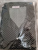 Pijamerry Kadın Büyük Beden Gömlek Yaka Süet Uzun Kol Pijama Takımı 5260- 1 Adet  Siyah 2XL - 2