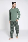 Aydoğan Erkek Modal Uzun Kollu  Pijama Takımı 3425 - 1 Adet  L Yeşil - 2