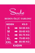 Sude Kadın Bambu V Yaka Kısa Kol İnce Pijama Takımı P300/92 - 1 Adet  Yeşil S - 2