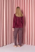 Sude Kadın Kışlık Kadife Pijama Takımı K200/812 - 1 Adet  Bordo S thumbnail 2