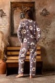 Sude Kadın Kışlık Welsoft Pijama Takımı A 200/553 - 1 Adet  M Gri - 3