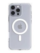 iPhone 16 Pro Kılıf Crystal MagSafe Özellikli Şeffaf thumbnail 1