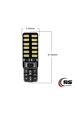 Canbus Dipsiz T10 W5w Led Park Lamba Ampül 2 Adet Takım Beyaz - 2