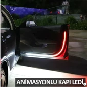 Araç Kapı Ledi İkaz Uyarı Işığı Kırmızı Beyaz Kapı Ledi 2 ADET - 2